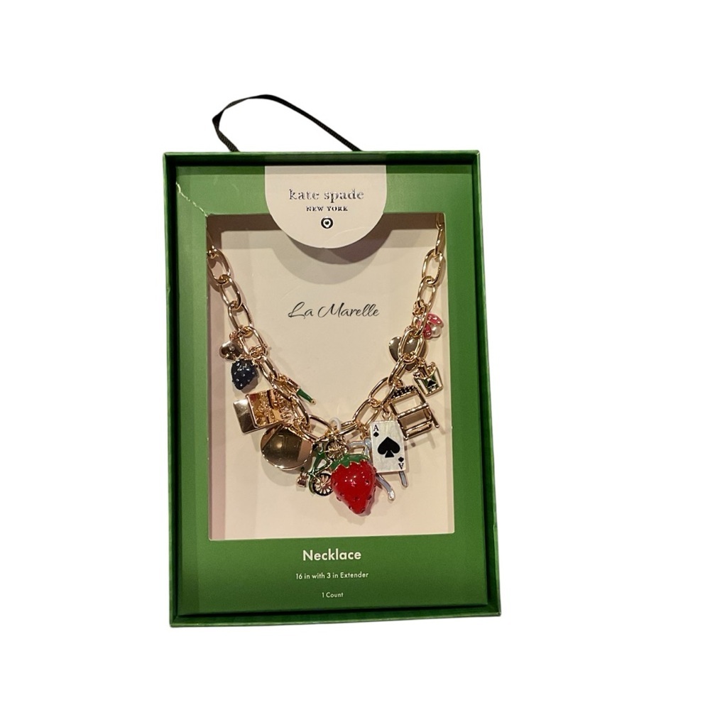 ♠️ Chunky Charm Statement Necklace - Kate Spade new york x Target Gold - Picture 8 of 8